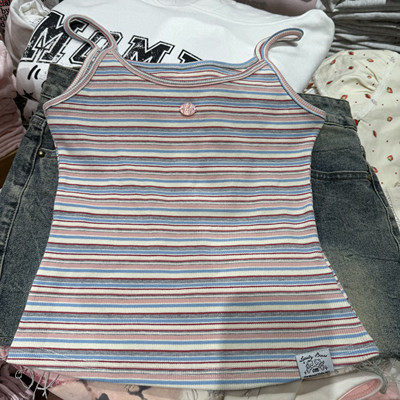 OM one moment国内正品代购条纹吊带背心不支持退换