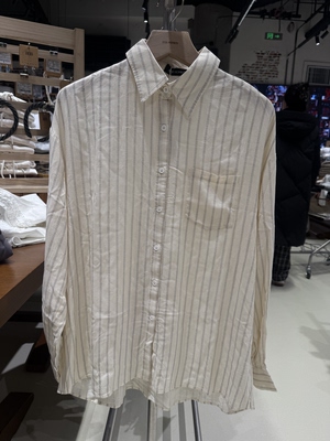 OM one moment国内北京正品代购条纹长袖衬衫不支持退换