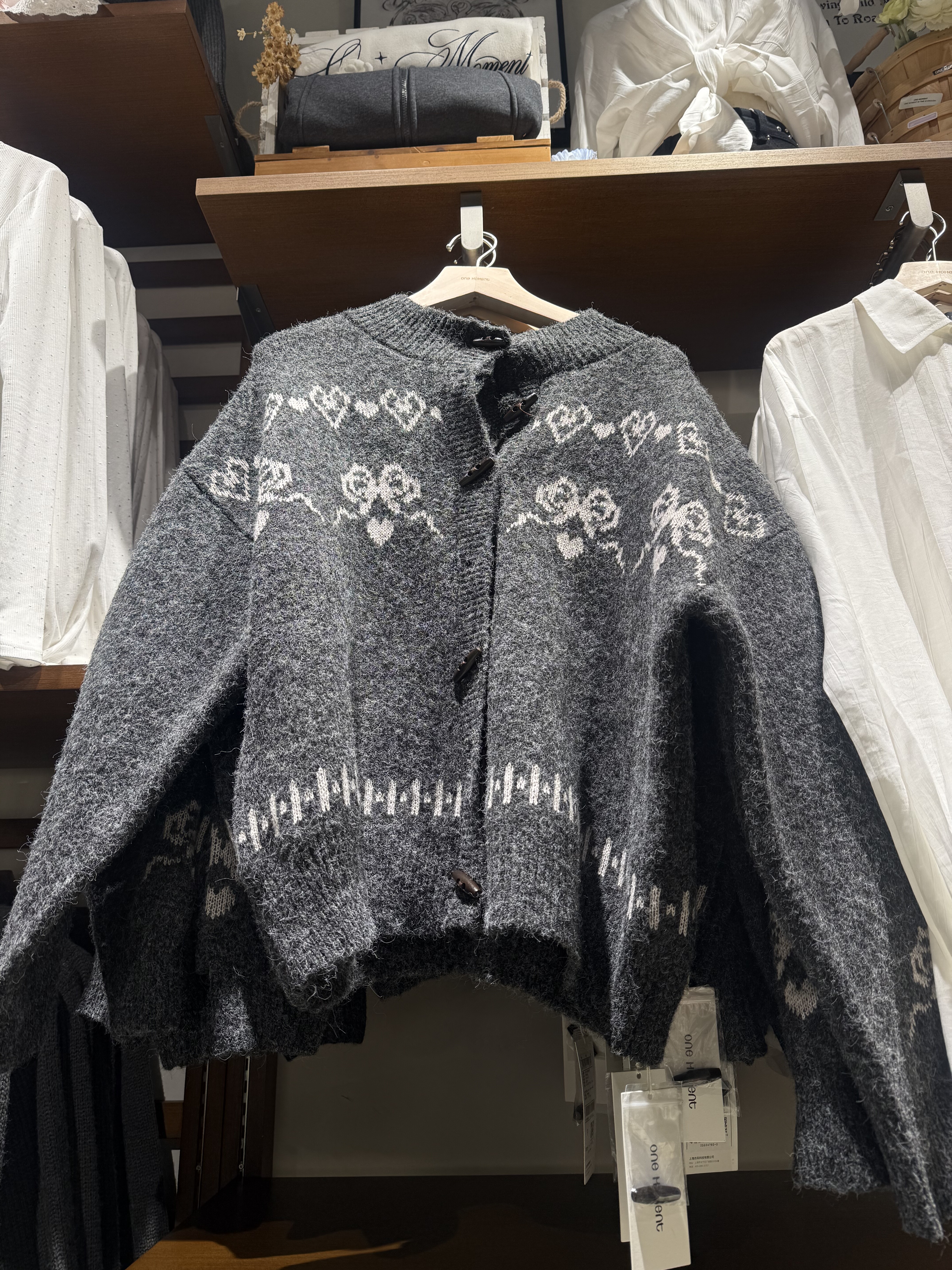 OM one moment国内正品代购针织毛衣外套不支持退换