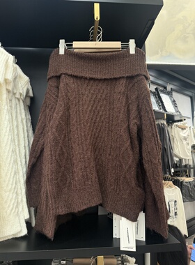 WM wmanagement国内正品代购一字肩毛衣不支持退换