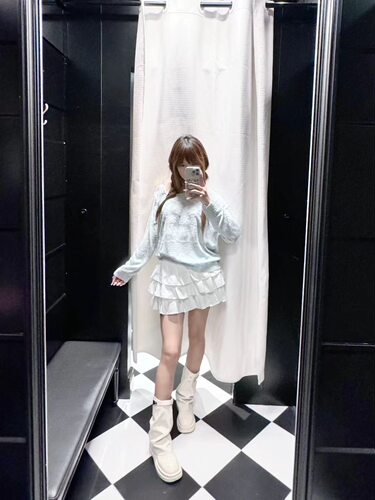 WM wmanagement国内正品代购斜肩针织衫不支持退换