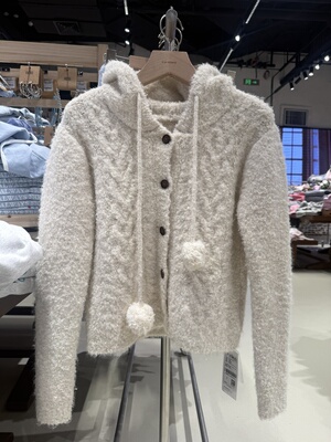 OM one moment国内正品代购连帽针织毛衣外套不支持退换