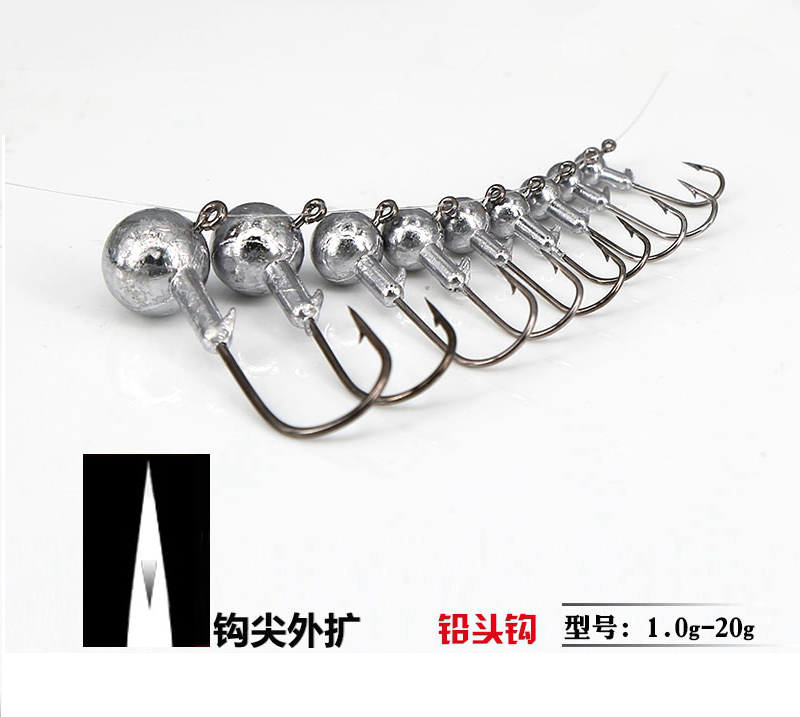 加强路亚软虫海鲈鳜鱼铅头钩