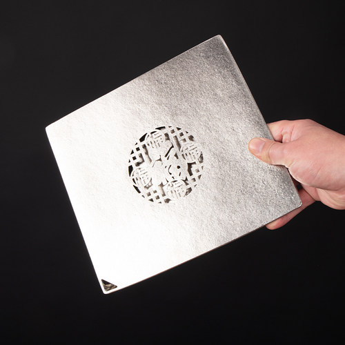 纯钛轻奢镂空雕花壶承干泡台