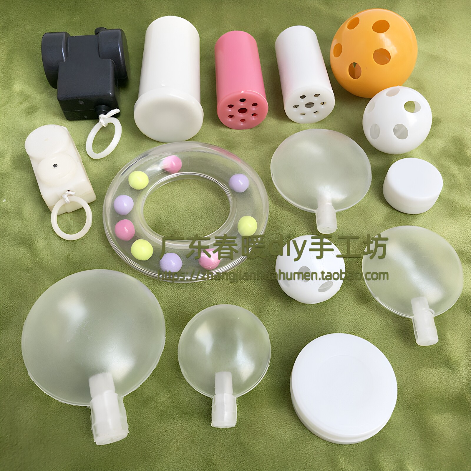 塑料BB叫哨鸟叫响铃响盒响筒手环振动器毛绒公仔娃娃玩具内置配件