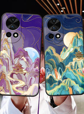 锦绣重峦适用于小米14/13/12/11手机壳浮雕红米K70/K60/K50浮雕note13pro流苏note12pro中国风civi3大吉mix4