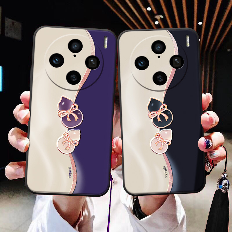 双色葫芦适用于一加12/11手机壳浮雕oneplus ace3精致1+9prt吉利8pro软壳ace pro中国风一加8t流苏一加7/6/5t