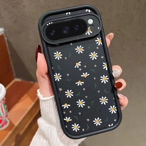 雏菊花叶适用于谷歌Pixel10proXL/10pro手机壳9proXL花朵Google Pixel8pro保护套7pro软壳7A/8A/10/9pro