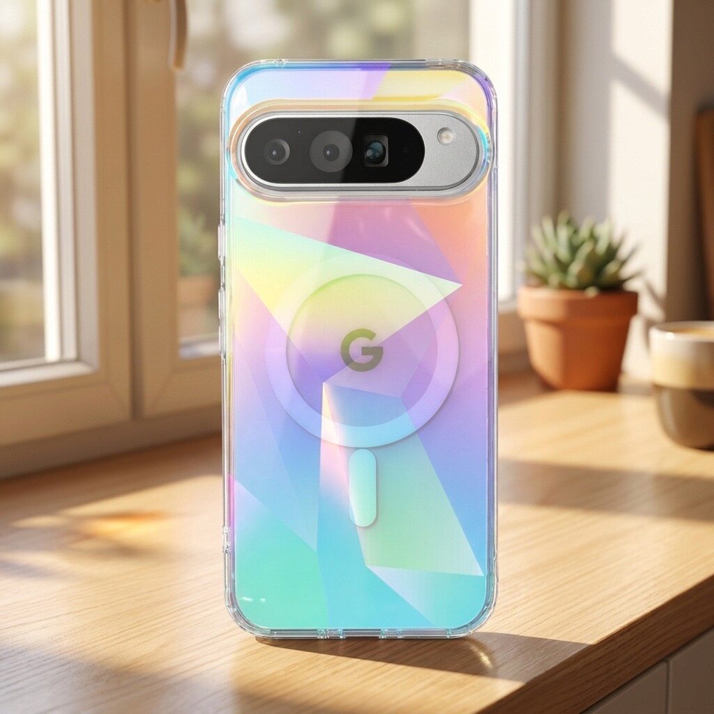 彩镀菱形适用于谷歌Pixel 11pro磁吸手机壳10proXL几何三角9A渐变幻彩Google Pixel9pro炫彩9proXL保护壳10A