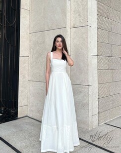 Kimber 泰国代购 设计师设计 通勤纯色长裙连衣裙 露背女神无袖