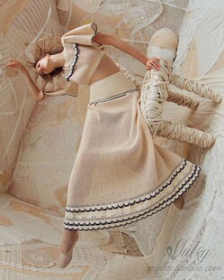 【泰国代购】设计师设计 Janesuda 度假网格高腰上衣半裙长裙