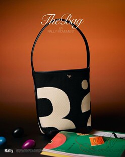 【泰国代购】设计师品牌 Rally 字母日常通勤轻巧耐用百搭水桶包