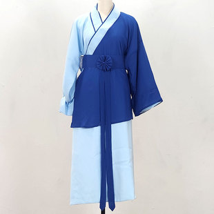 新款斜领书童越剧戏服黄梅戏古装戏剧戏曲琼剧歌仔戏舞蹈演出服饰