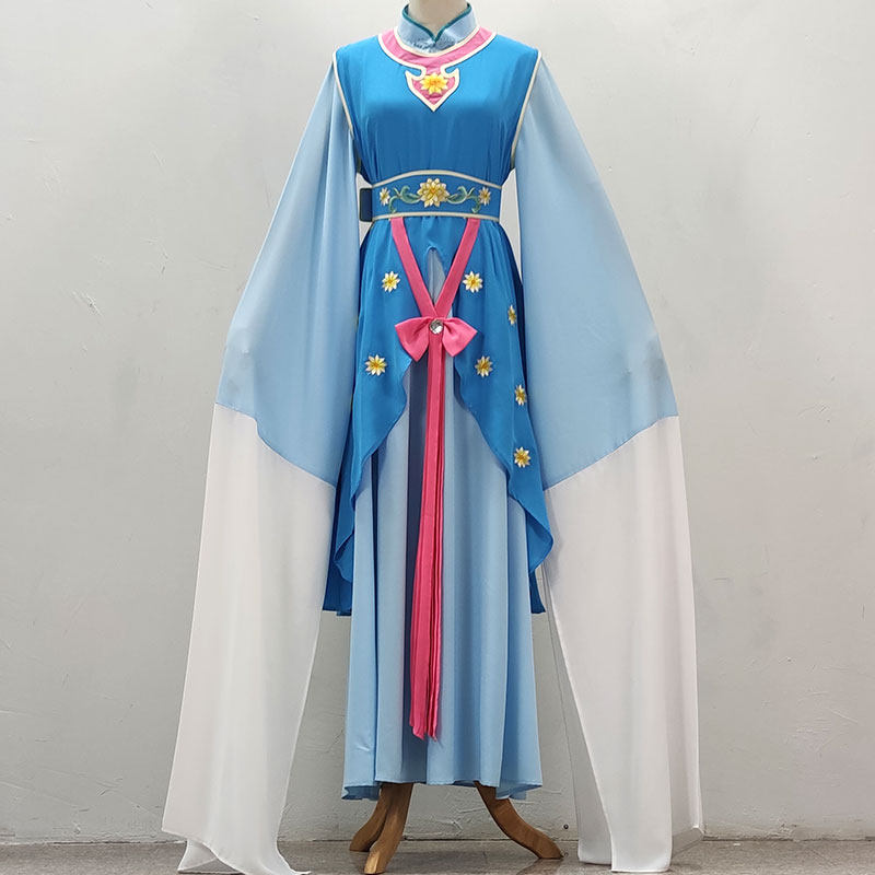 戏剧服装花旦戏服越剧黄梅戏白兔记翠翠丫鬟丫头绣花小旦演出服饰