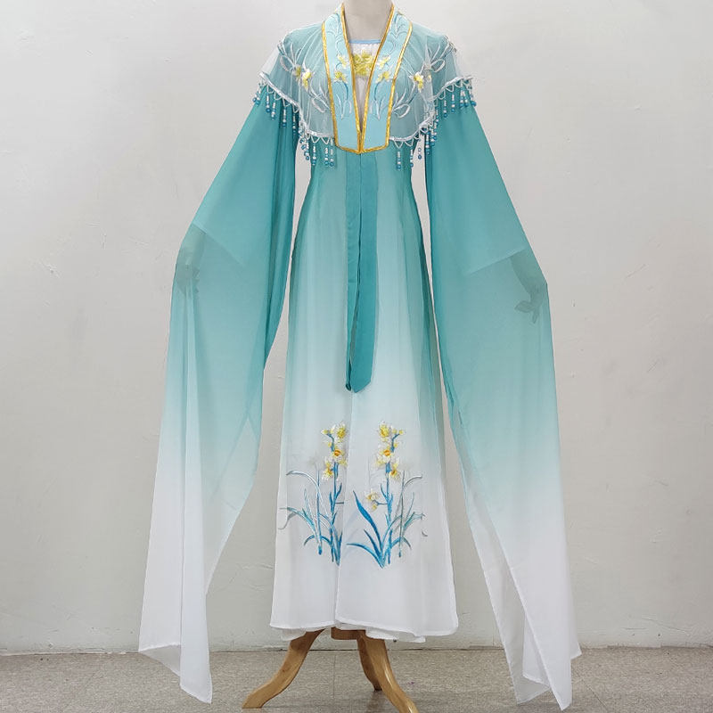 新款梅兰竹菊花旦对披网纱云肩渐变彩布戏服戏剧戏曲越剧琼剧古装
