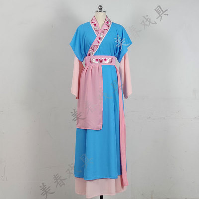 丫头小旦丫环绣花越剧戏服