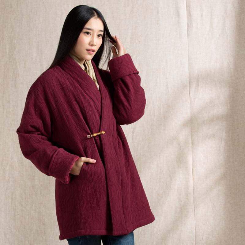 慈缘棉麻布衣--禅服茶服 水洗暗花 30609冬季棉服三色入