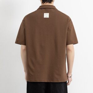 25070-特P60夏季休闲时尚T恤男短袖打底衫潮牌翻领短袖polo衫男图片
