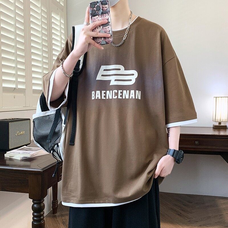 25152-特P40夏季休闲时尚T恤男短袖打底衫青少年潮牌印花T恤,男装T恤,电商D310（原电商305）