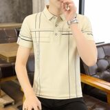 25008-P35夏季休闲时尚T恤男短袖打底衫商务休闲修身短袖POLO衫，男装T恤，电商D310（原电商305）