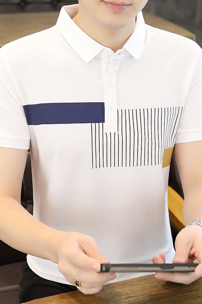 25031-特P35夏季休闲时尚T恤男短袖打底衫商务休闲修身翻领POLO衫,男装T恤,电商D310（原电商305）