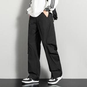 K028-P50户外工装裤百搭弯刀裤子微喇男休闲裤登山宽松图片
