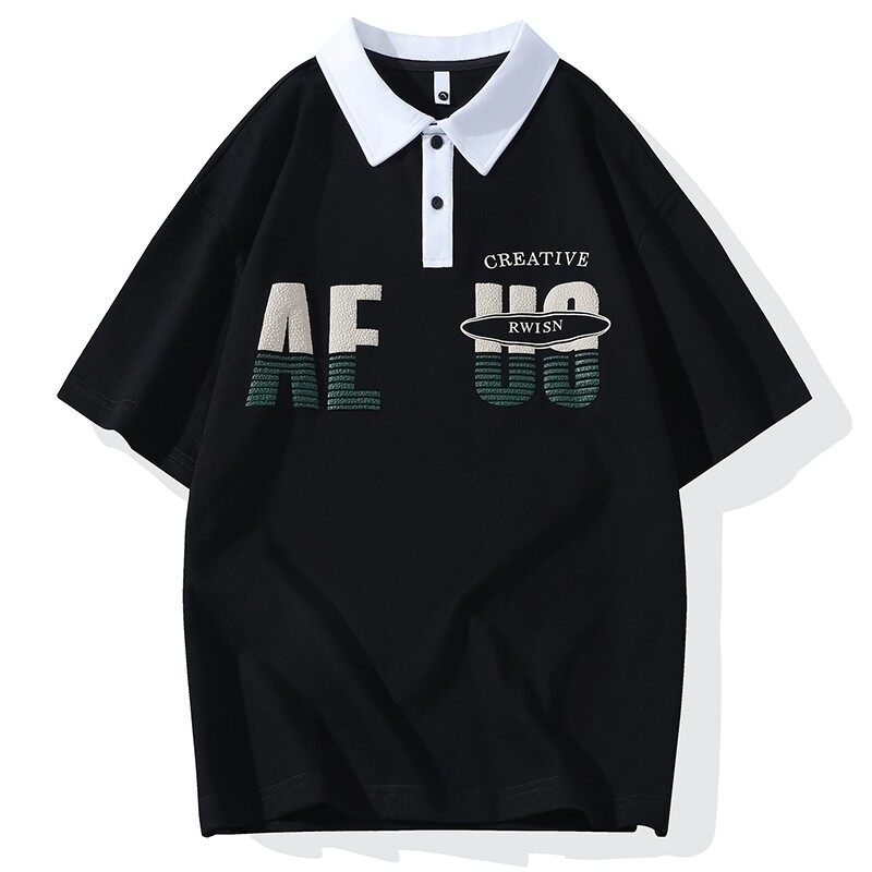 25065-特P40夏季休闲时尚T恤男短袖打底衫学生宽松翻领短袖POLO衫,男装T恤,电商D310（原电商305）