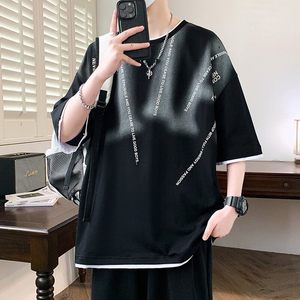 25156-特P40夏季休闲时尚T恤男短袖打底衫青少年潮牌印花T恤,男装T恤,电商D310（原电商305）