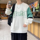W24217-P40秋季休闲卫衣男长袖T恤打底衫港风宽松外套，男装卫衣，电商D310（原电商305）