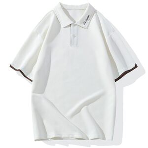 25069-特P50夏季休闲时尚T恤男短袖打底衫学生宽松翻领短袖POLO衫图片