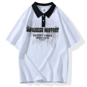 25061-特P40夏季休闲时尚T恤男短袖打底衫学生宽松翻领短袖POLO衫图片