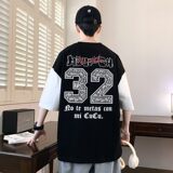 25160-特P40夏季休闲时尚T恤男短袖打底衫青少年潮牌印花T恤，男装T恤，电商D310（原电商305）