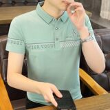 25021-P35春季休闲时尚T恤男短袖打底衫商务休闲修身短袖POLO衫，男装T恤，电商D310（原电商305）
