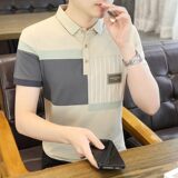 25053-特P35春季休闲时尚T恤男短袖打底衫商务休闲修身短袖POLO衫，男装T恤，电商D310（原电商305）