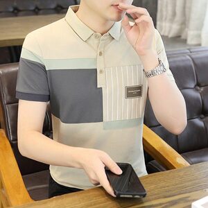 25053-特P35春季休闲时尚T恤男短袖打底衫商务休闲修身短袖POLO衫图片