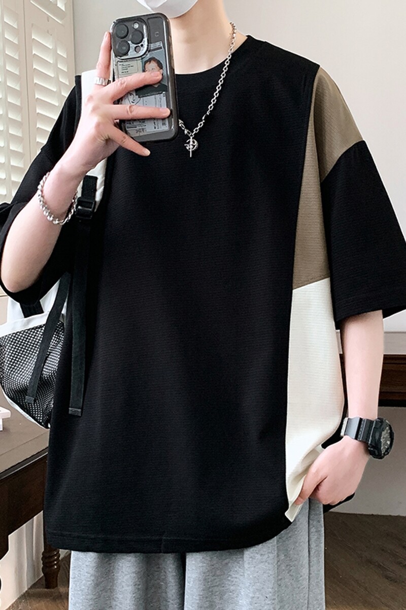 85165-特P55夏季百搭情侣宽松T恤打底衫男女短袖潮重磅潮牌,男装T恤,电商D310（原电商305）
