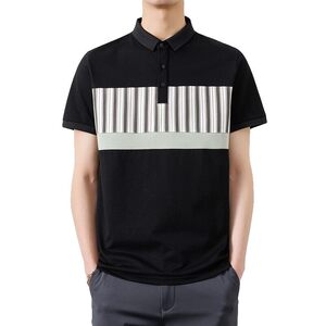 25037-特P35 夏季休闲时尚T恤男短袖打底衫休闲翻领短袖polo衫男图片
