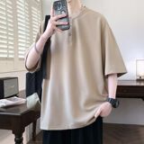 25067-特P50夏季休闲时尚T恤男短袖打底衫宽松立领打底衫，男装T恤，电商D310（原电商305）