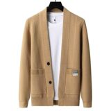 83805-P65春季休闲时尚毛衣外套男长袖开衫轻熟风商务休闲外套，男装针织衫/毛衣，电商D310（原电商305）