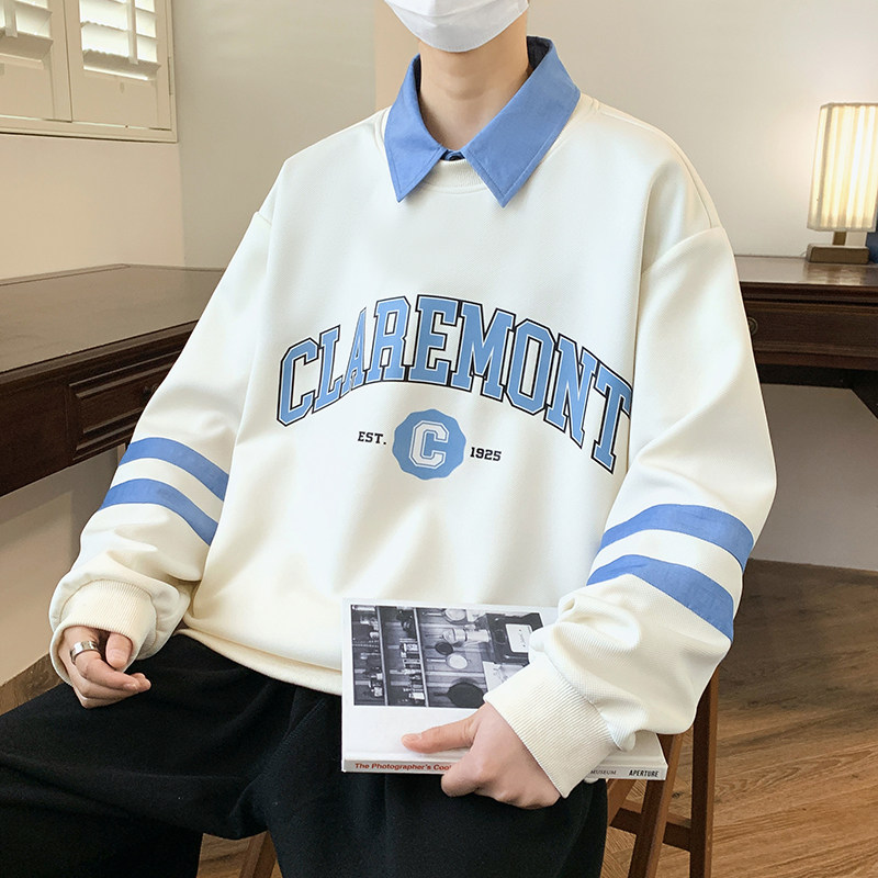 84202-特P50春秋新款翻领卫衣男休闲T恤打底衫,男装卫衣,电商D310（原电商305）