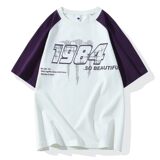 25162-特P40夏季休闲时尚T恤男短袖打底衫学生宽松圆领假两件短袖，男装T恤，电商D310（原电商305）