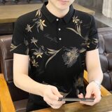 25012-P35春季休闲时尚T恤男短袖打底衫商务休闲修身短袖POLO衫，男装T恤，电商D310（原电商305）