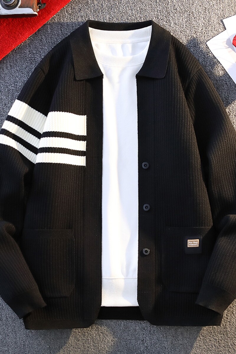 85803-特P65春季休闲毛衣男针织衫开衫外套,男装针织衫/毛衣,电商D310（原电商305）
