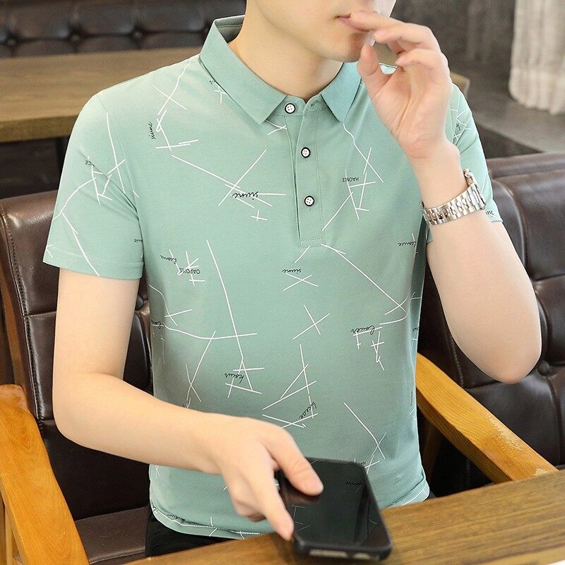 25009-P35春季休闲时尚T恤男短袖打底衫商务休闲修身短袖POLO衫,男装T恤,电商D310（原电商305）