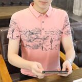 25006-P35春季休闲时尚T恤男短袖打底衫商务休闲修身短袖POLO衫，男装T恤，电商D310（原电商305）
