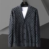 78823-特P65春季休闲时尚毛衣外套男长袖开衫轻熟风商务休闲外套，男装针织衫/毛衣，电商D310（原电商305）