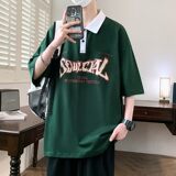 25066-特P40夏季休闲时尚T恤男短袖打底衫青少年翻领短袖polo衫，男装T恤，电商D310（原电商305）