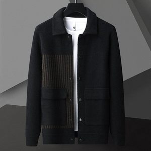 83835-特P85 春季休闲时尚毛衣外套男长袖开衫轻熟风商务休闲外套图片