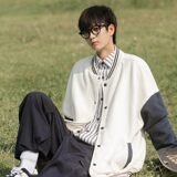 光板二开JK602特P50棒球服外套男春秋款潮牌宽松情侣装夹克上衣，男装夹克，电商D310（原电商305）