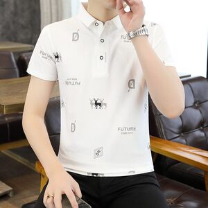25013-P35春季休闲时尚T恤男短袖打底衫商务休闲修身短袖POLO衫图片